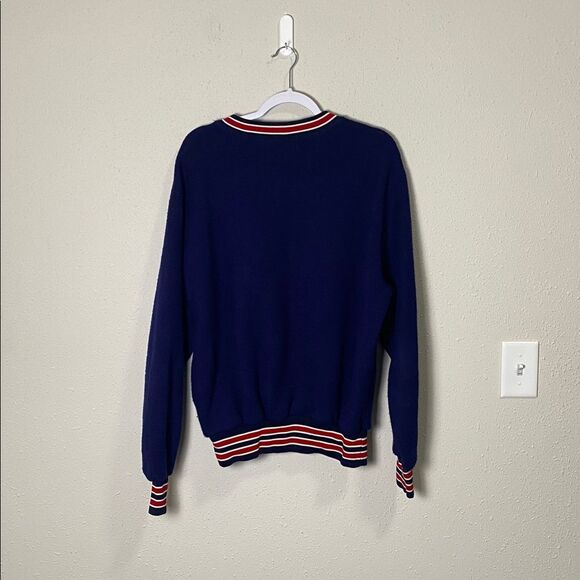 Vintage Ripon Athletic Varsity Crewneck Frat Sweatshirt USA Made Men's Size LRG - Picture 8 of 10